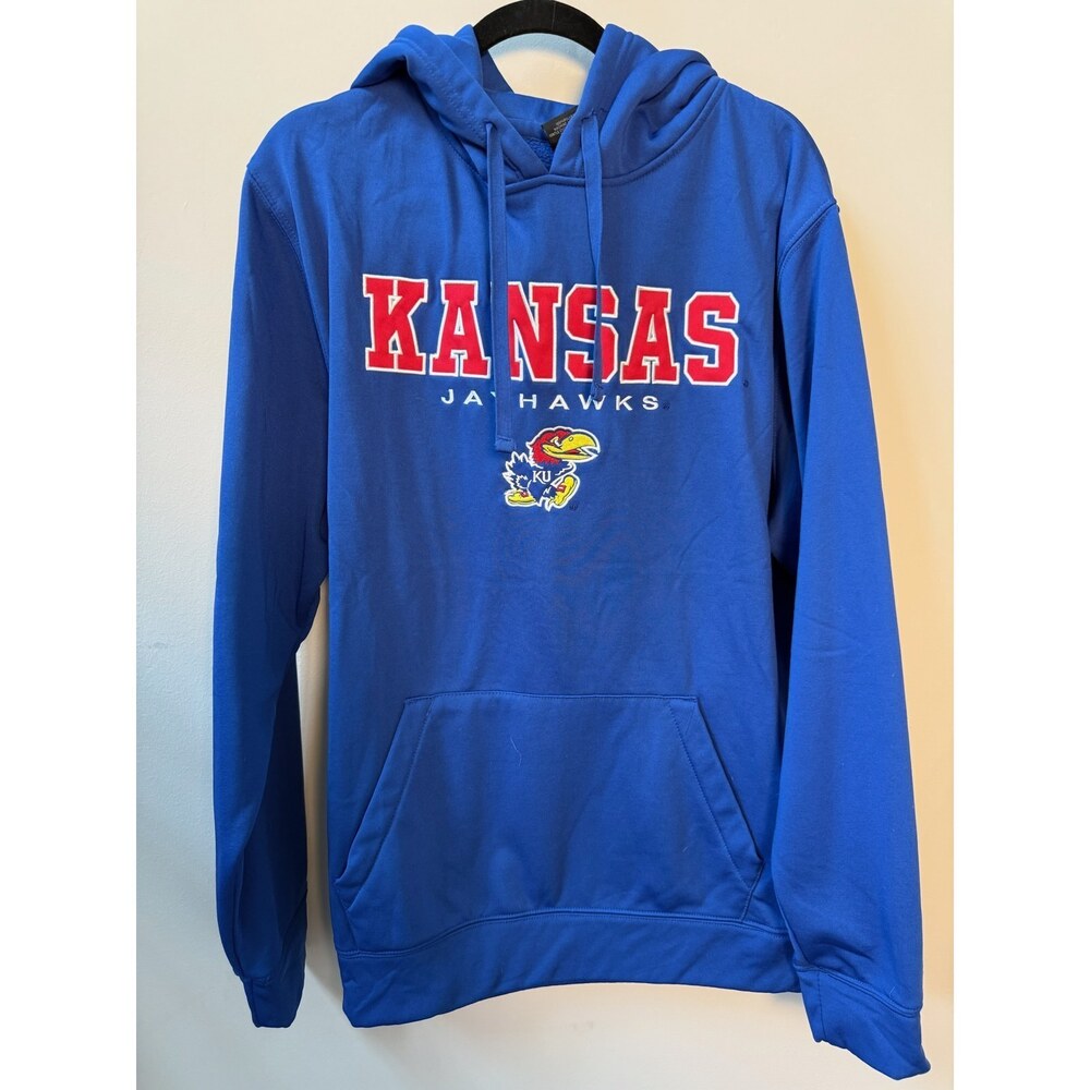 Kansas Jayhawks Blue Colosseum Hoodie Size XL